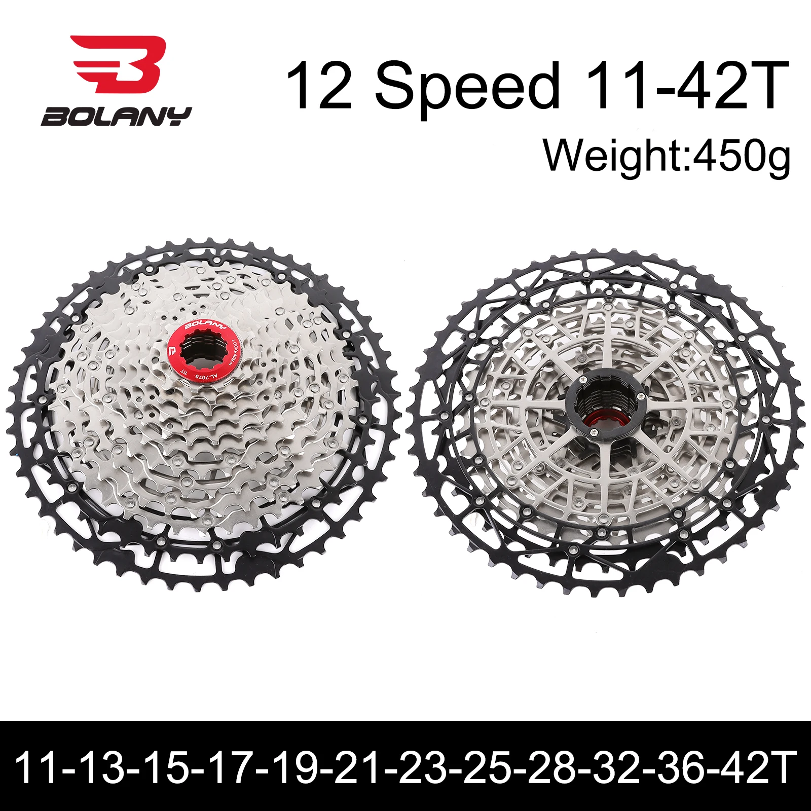 BOLANY 12速MTBフリーホイールカセット シマノHG対応