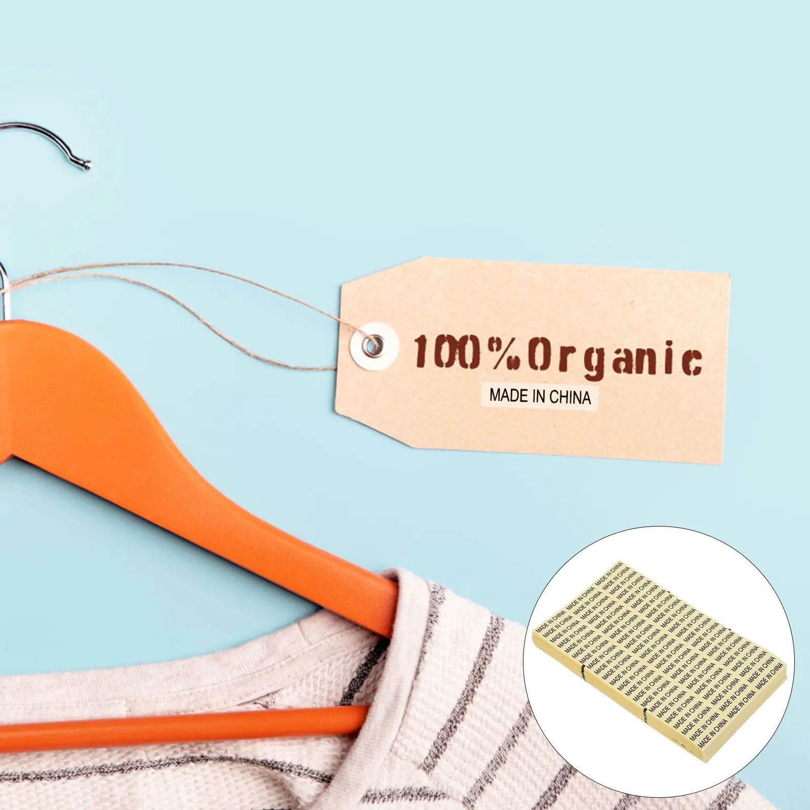 

4000Pcs Transparent Stickers Self Adhesive Waterproof Labels for Packaging Retail Importers Origin Country