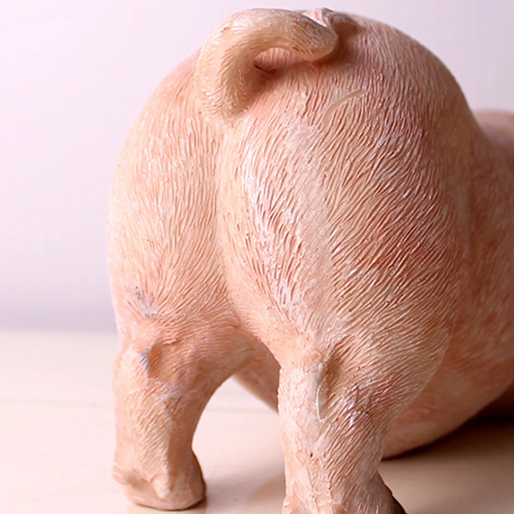 

3D Resin Pig Garden Statue Weatherproof Animal Sculpture Cute Outdoor Yard Lawn Ornament for Porch Patio Home Decor