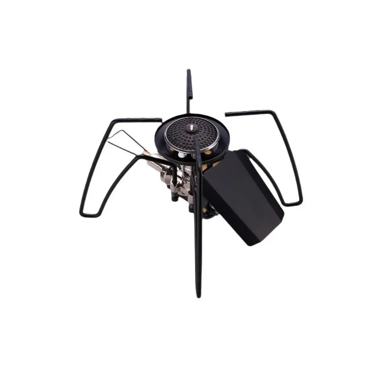 Black spider folding cassette stove, camping barbecue stove gas stove