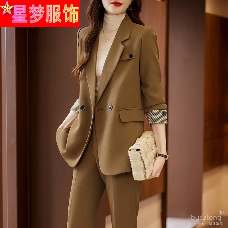 

Temperament Western Style Suit Commuting Figure Flattering 2023 Spring and Autumn New Blazer Women's High Sense Leisure Suit