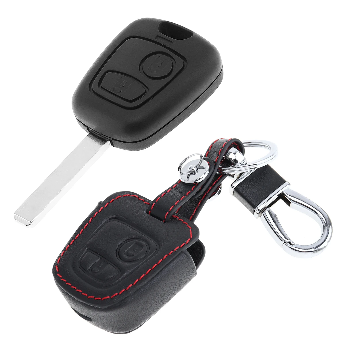 

433MHz 2 Buttons Keyless Uncut Flip Remote Key Fob with Chip and VA2 Blade Fit for Citroen C1 C2 C3 C4 Xsara Picasso 2000-2009