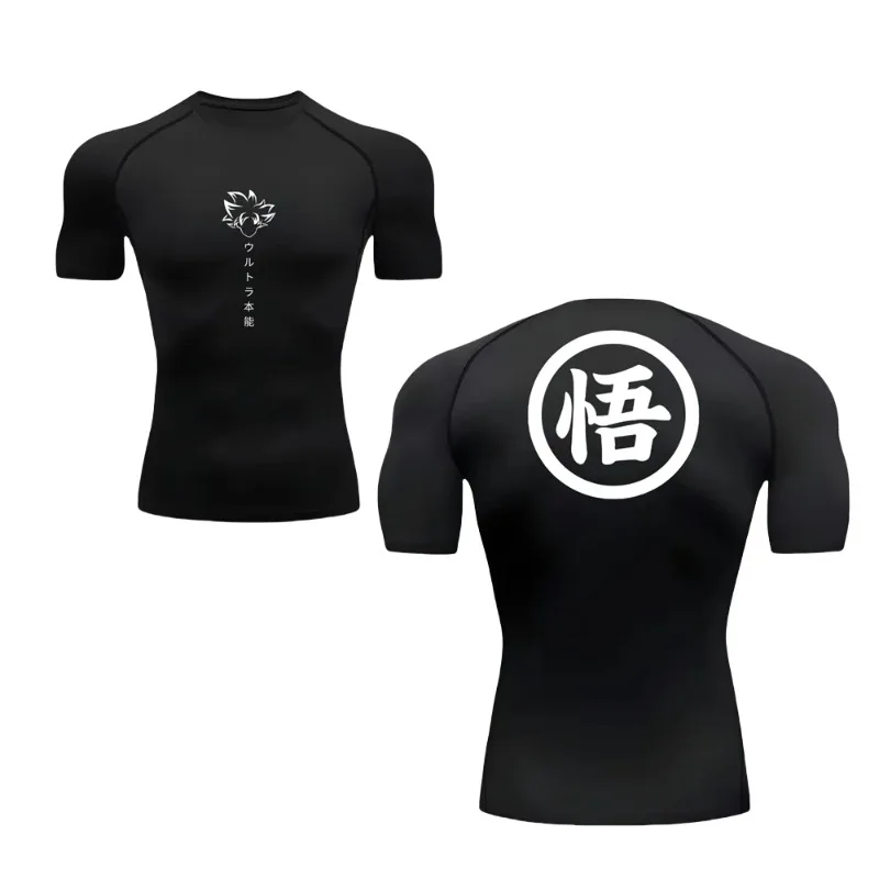 

Мужские компрессионные футболки для спорта, быстросохнущие, для тренажерного зала, фитнеса, летние, облегающие, влагоотводящие, для бега и фитнеса