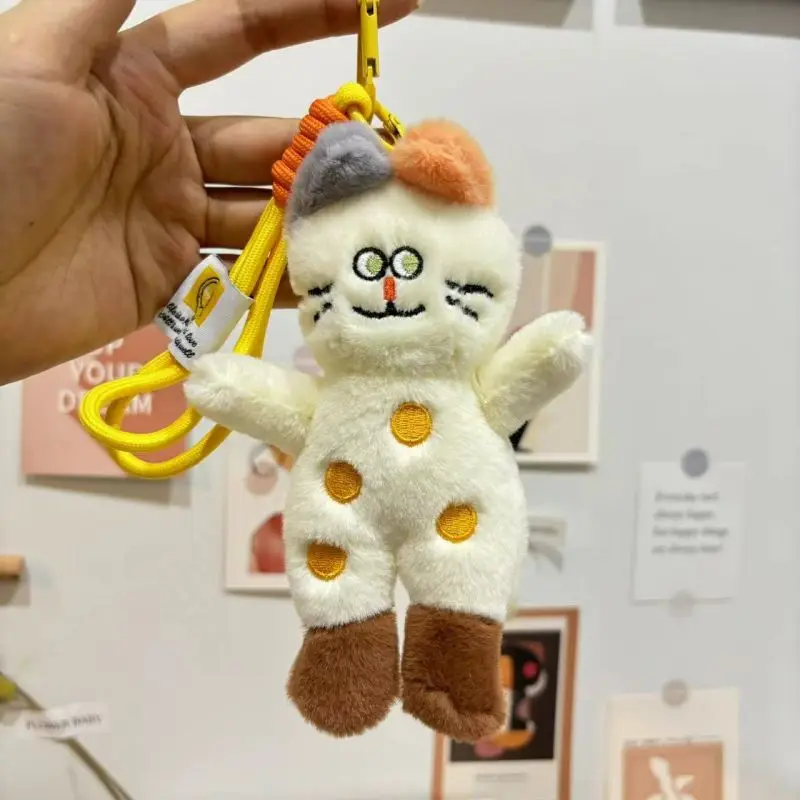 

Creative Puppy Keychain Cute Small Dog Doll Plush Keychain For Bag Pendant Furry Puppy Stuffed Keyrings Car Keys Accessories