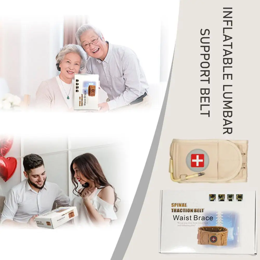 

Inflatable Waist Brace Waist Fixed Belt Traction Belt Suitable For Male And Female Adult Lumbar Spine Air Traction Device O3Y4