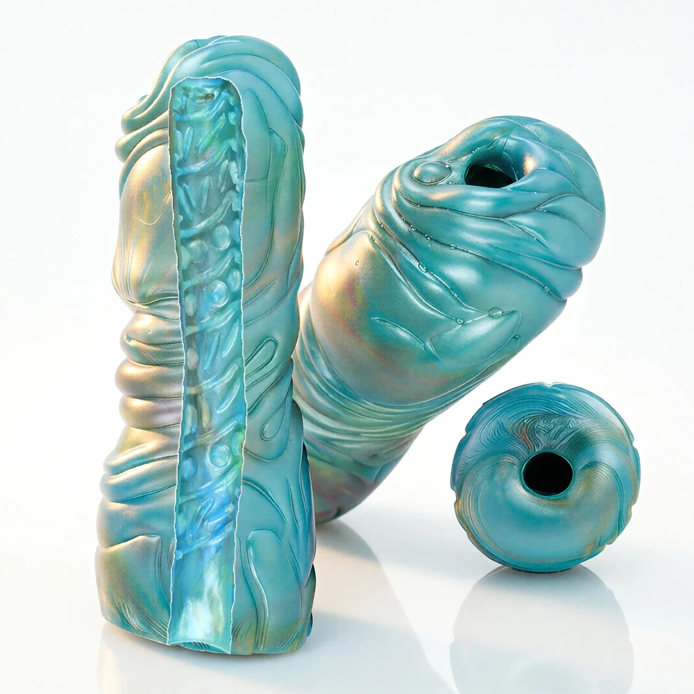 GEEBA Fantasy Monster Male Masturbator Soft Silicone Manual Stroker Deep Texture Pocket Pussy Adult Onahole Sex Toys for Men18+
