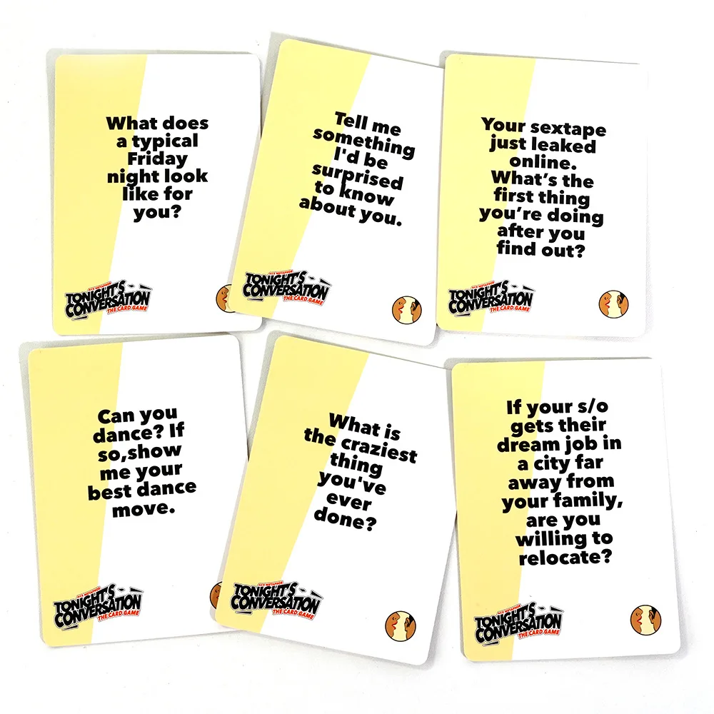 Full English Date Night Perfect Dating Friends Party Tabletop Game Cards Couple Conversation Cards Quiz Cards Birthday Gifts