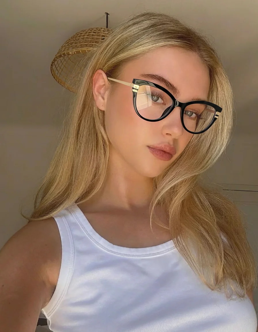 Schicke Retro-Cats-Eye-Brille mit blauem Licht bietet ein exquisites Design und bietet Funktion zum Lesen und Büro