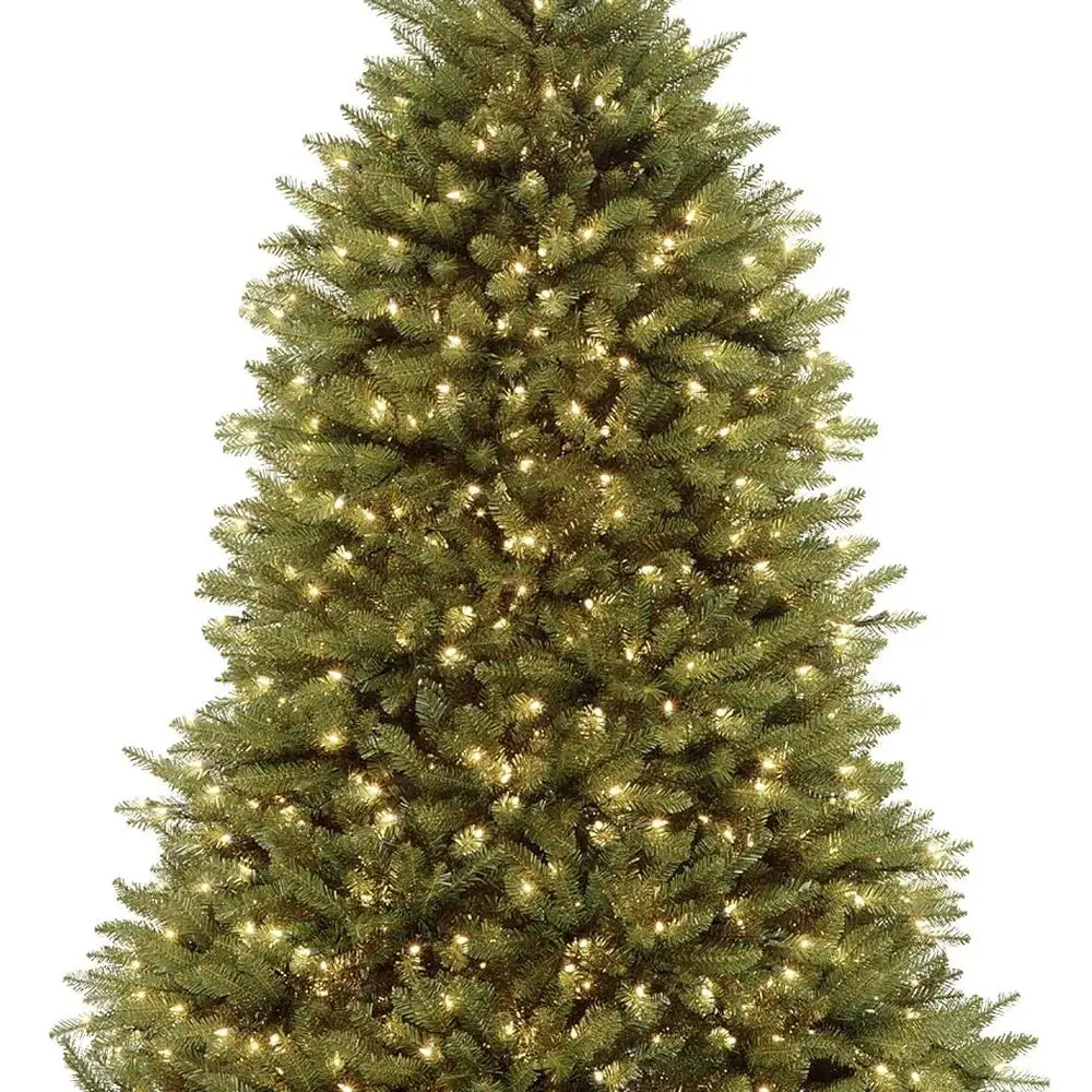 

7.5 ft Pre-Lit Dunhill Fir Artificial Christmas Tree, 700 LED Lights, 2,514 Tips, PowerConnect, Foot Pedal, 10 Light Functions,