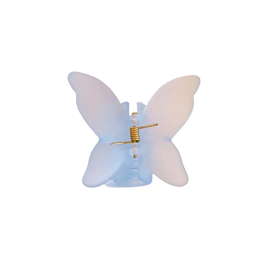 Acryl haarspeld Frosted Butterfly Hair Claw Banaan Clip Dieren Vlinder Haarclip Haaraccessoires Grab Clip Grote Shark Clip