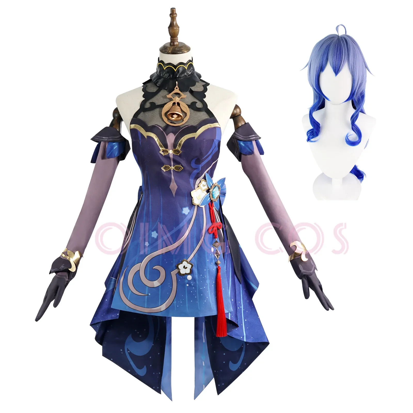 Twilight Blossom Ganyu Cosplay Costume Genshin Impact Adult Uniform Wig Anime Halloween Costumes Women Game Character Outfit