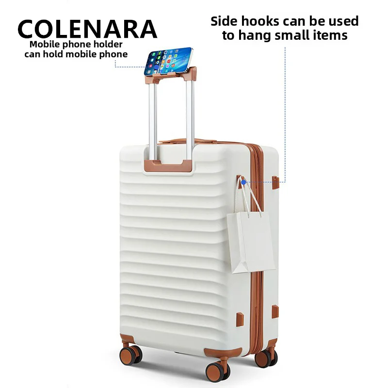COLENARA Travel Suitcase Large-capacity Trolley Case Men's Boarding Box Three-piece Set of Women's Password Box Rolling Luggage