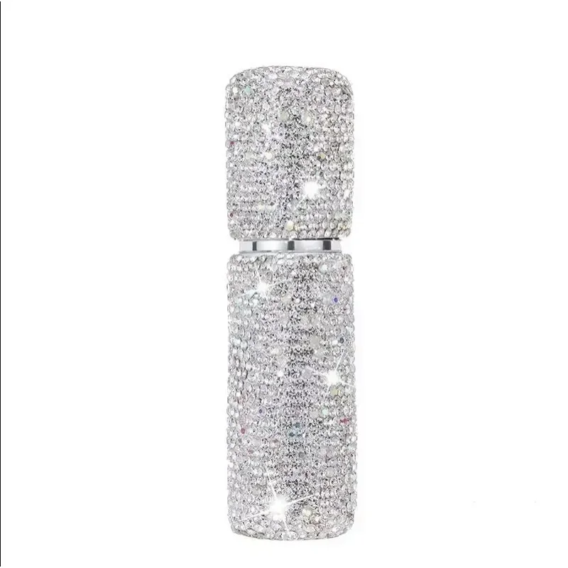 10ml Crystal Perfume Spray Bottle Travel Refillable Bottles Mini Potable Bling Glitter Empty Cosmetic Containers Atomizer Bottle