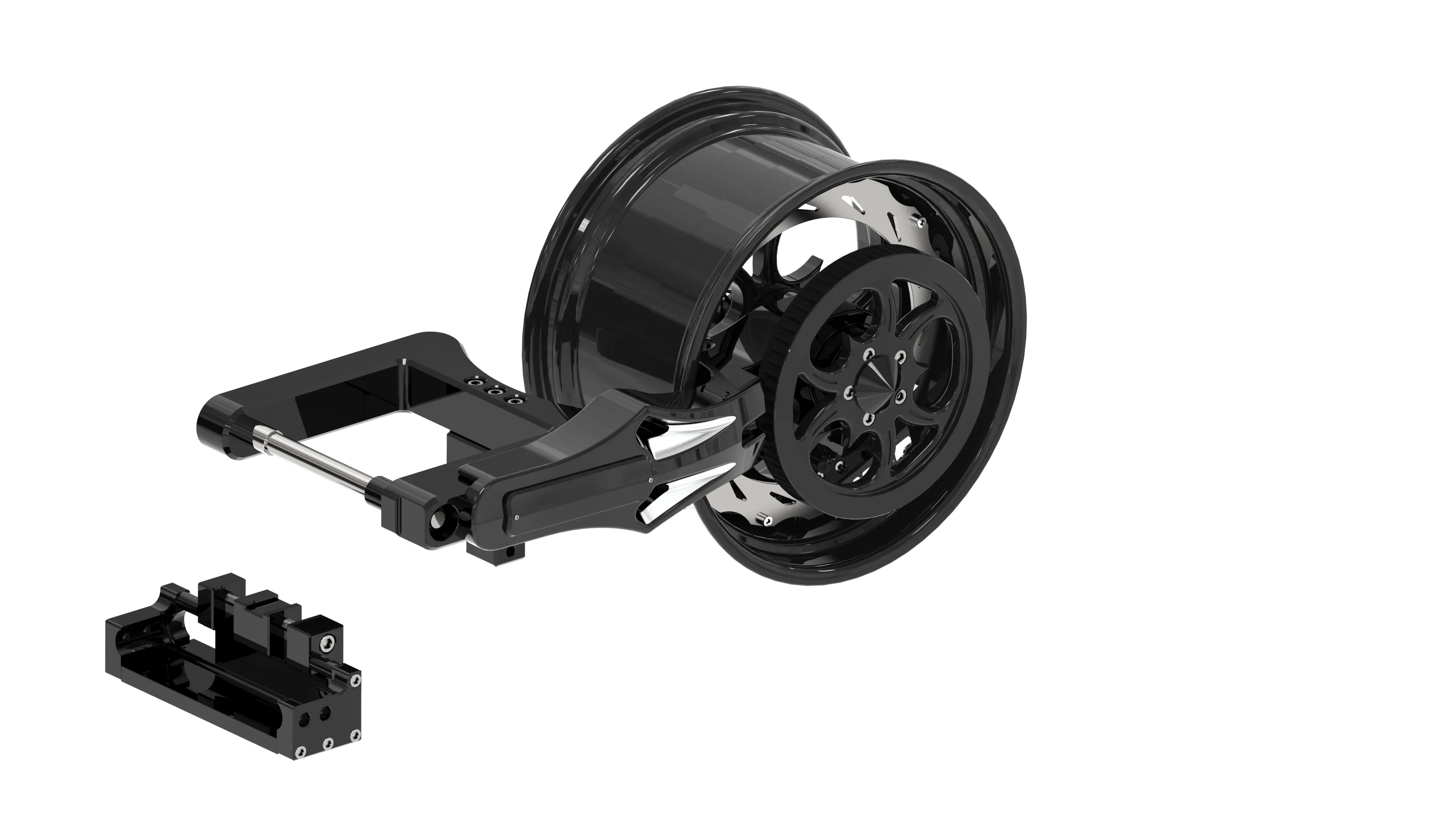 Motorcycle Parts: Customized Refit Accessories for Vrod/Night Vrod/Muscle Single Swing Arm 360mm