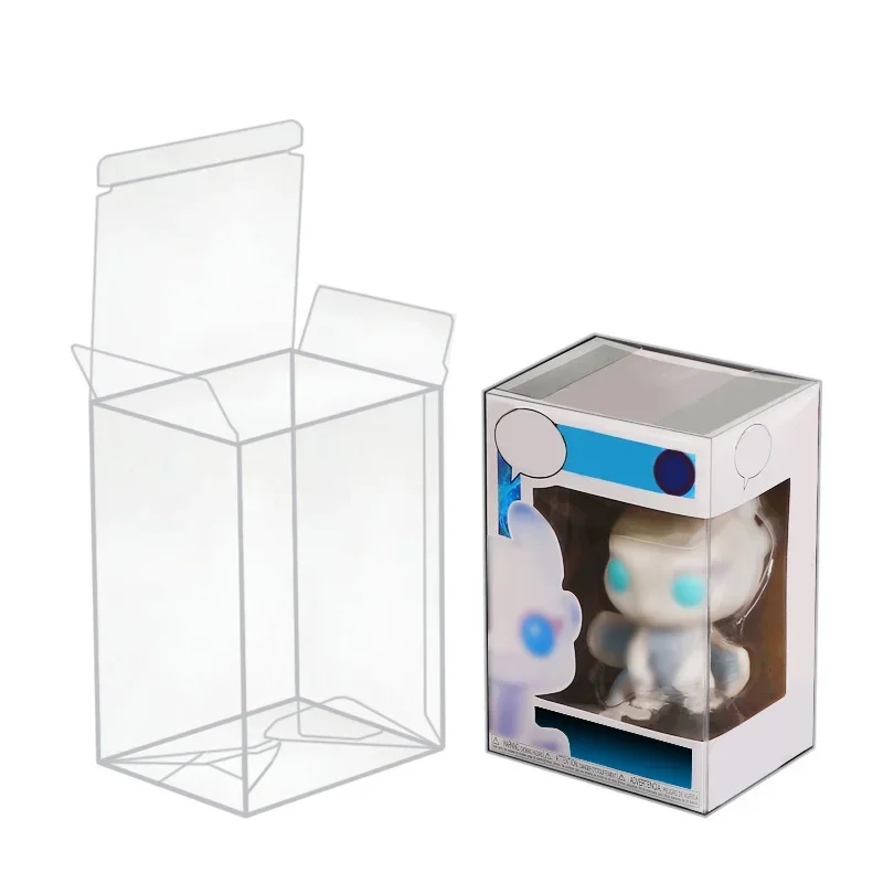 Transparent Protective Display Box Compatible For Funko Pop Figurine Toy Clear Dust‑Proof Packaging Case Collectible Model Part