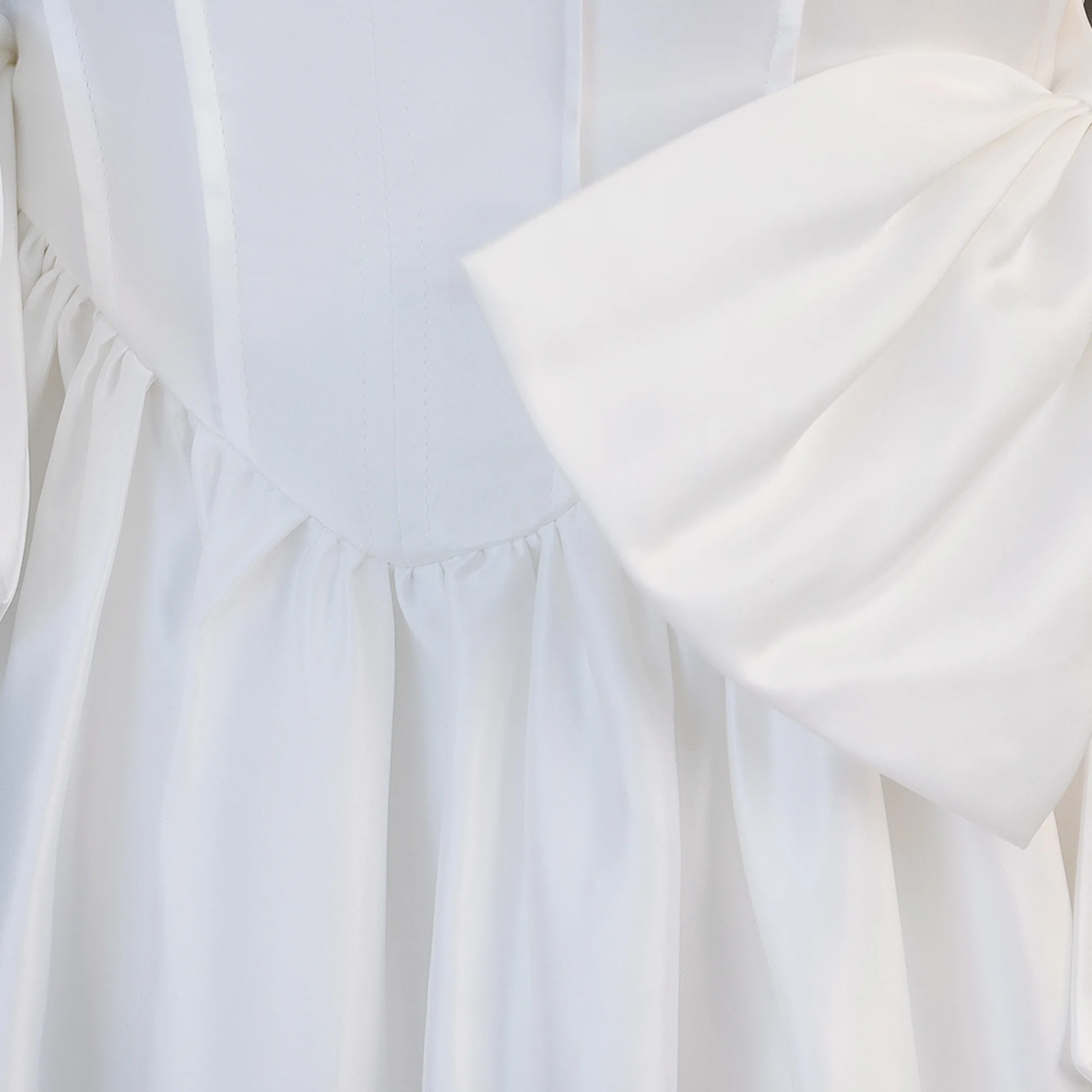 Elegantes Taufkleid für Brautjungfern, Partykleid für Mädchen, formelles Kleid mit Schleife, Hochzeits-Prinzessinnenkleid, Abendkleid für Mädchen, Abschlussfeier, Ballkleid – Detail 7
