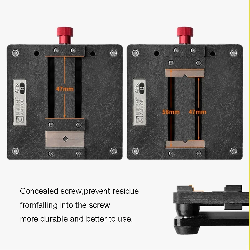 Amaoe AFix-B Multifunctional IC Chip Glue Removal Fixture for Phone Motherboard Repair Holder Maintencance Clamp Tool