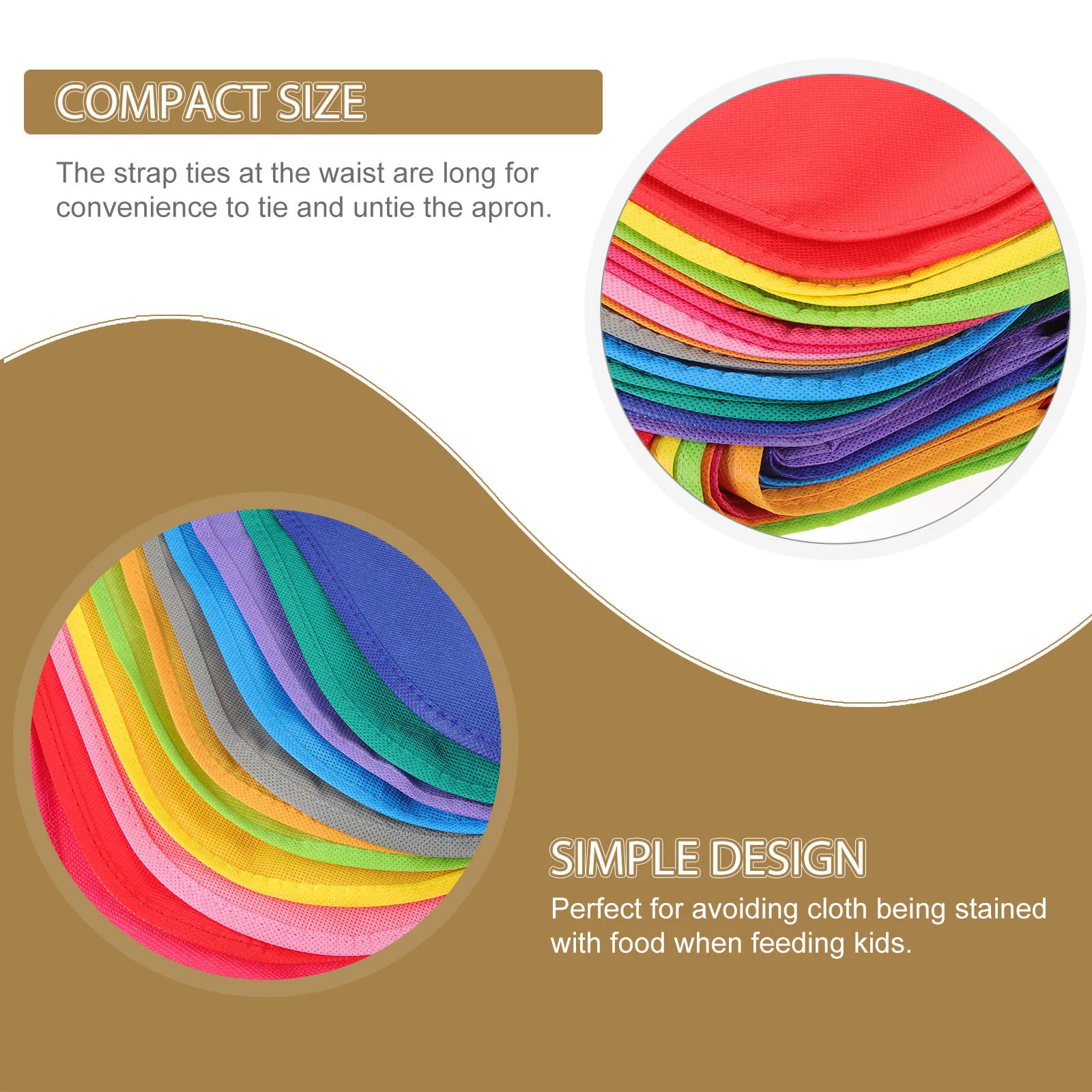 

24pcs Kids Aprons 12 Colors Each Waterproof Reusable Painting Apron For Cooking Grilling Art Crafts Activities Children