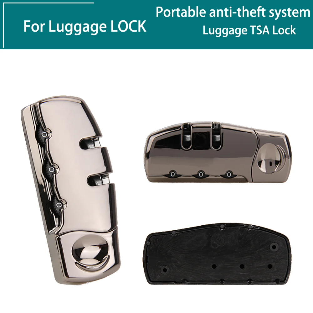 TSA Luggage Padlock Replacement Heavy Duty Combination Cable Lock For Suitcases Backpacks Resettable Code Travel