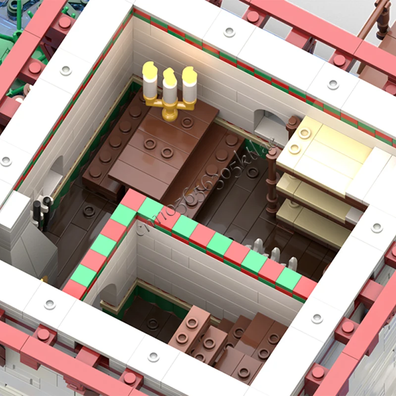 10737 pçs cidade rua cena torre casa moc personalizar bloco de construção modular educacional crianças design diy montagem brinquedo presente