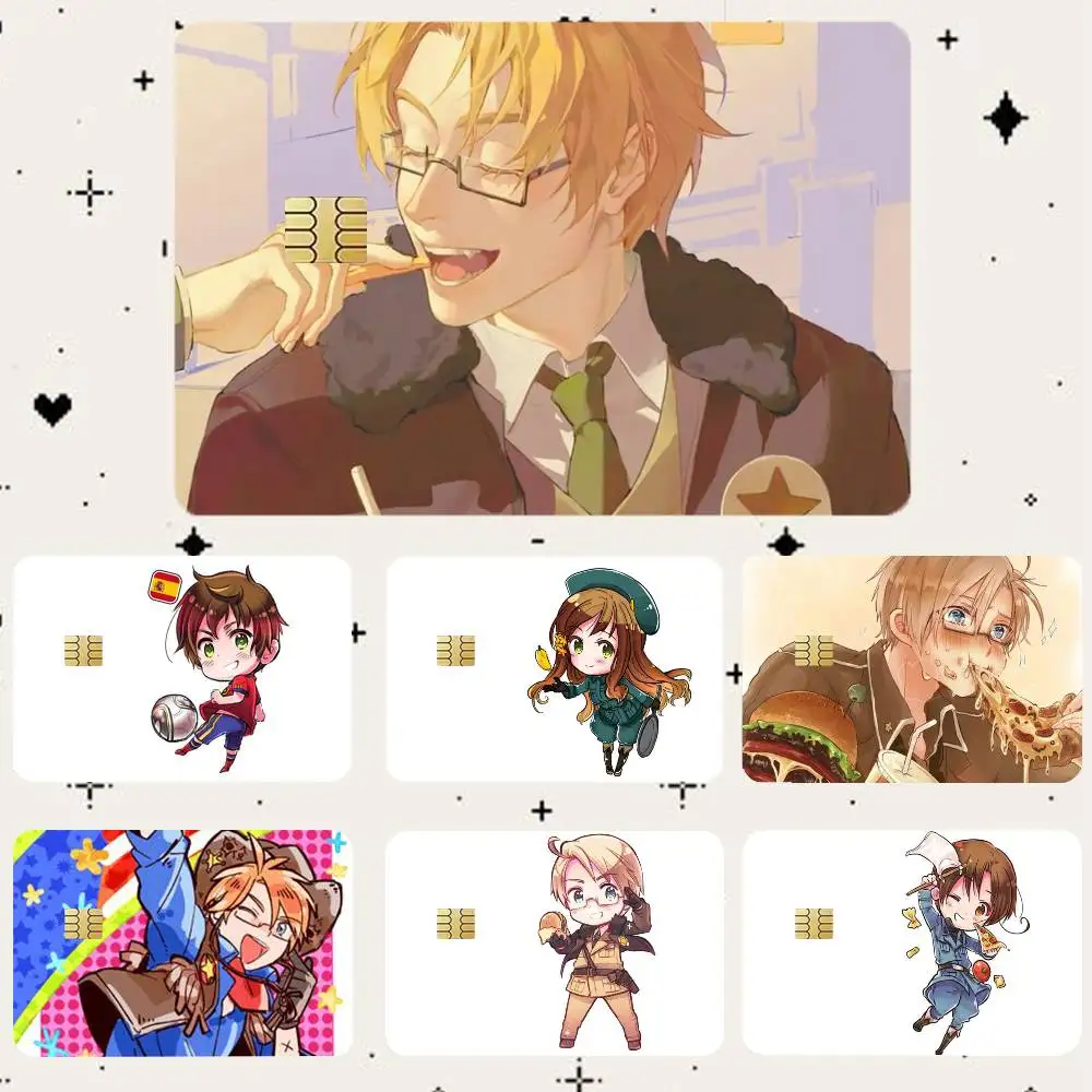 

Hetalia Axis Powers HD Waterproof Card Skins Protective Stickers for Credit Bank Game Cards