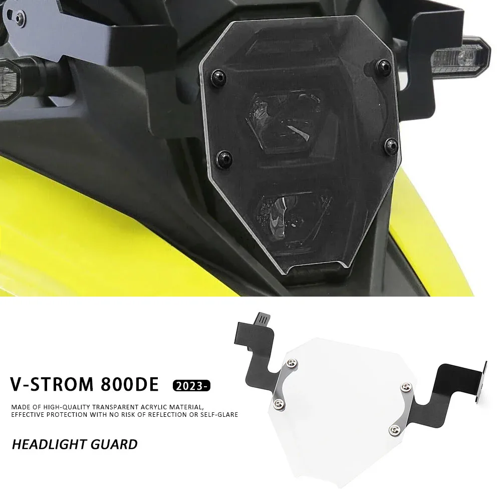 

For SUZUKI V-STROM 800 DE 2023 2024 Acrylic Covers Motorcycle Accessories Headlight Guards Protector VSTROM V-Strom 800DE