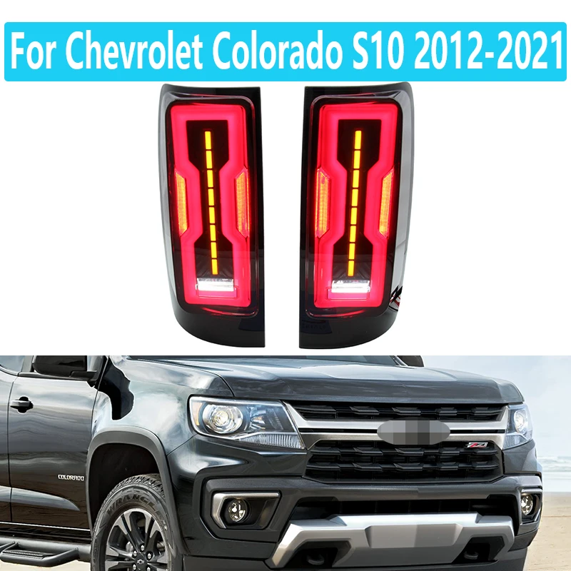 

For Chevrolet Colorado S10 2012-2017 2018 2019 2020 2021 Exterior Led Rear Light Tail Lamp Led Turn Signal Brake Day Light