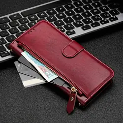 Strap Zipper Card Leather Wallet Case For Xiaomi 14T 13T 12T 11T,Redmi Note 14 13 12 11 Pro 5G 14C 13C 12C 12S 11S A3 Flip Cover