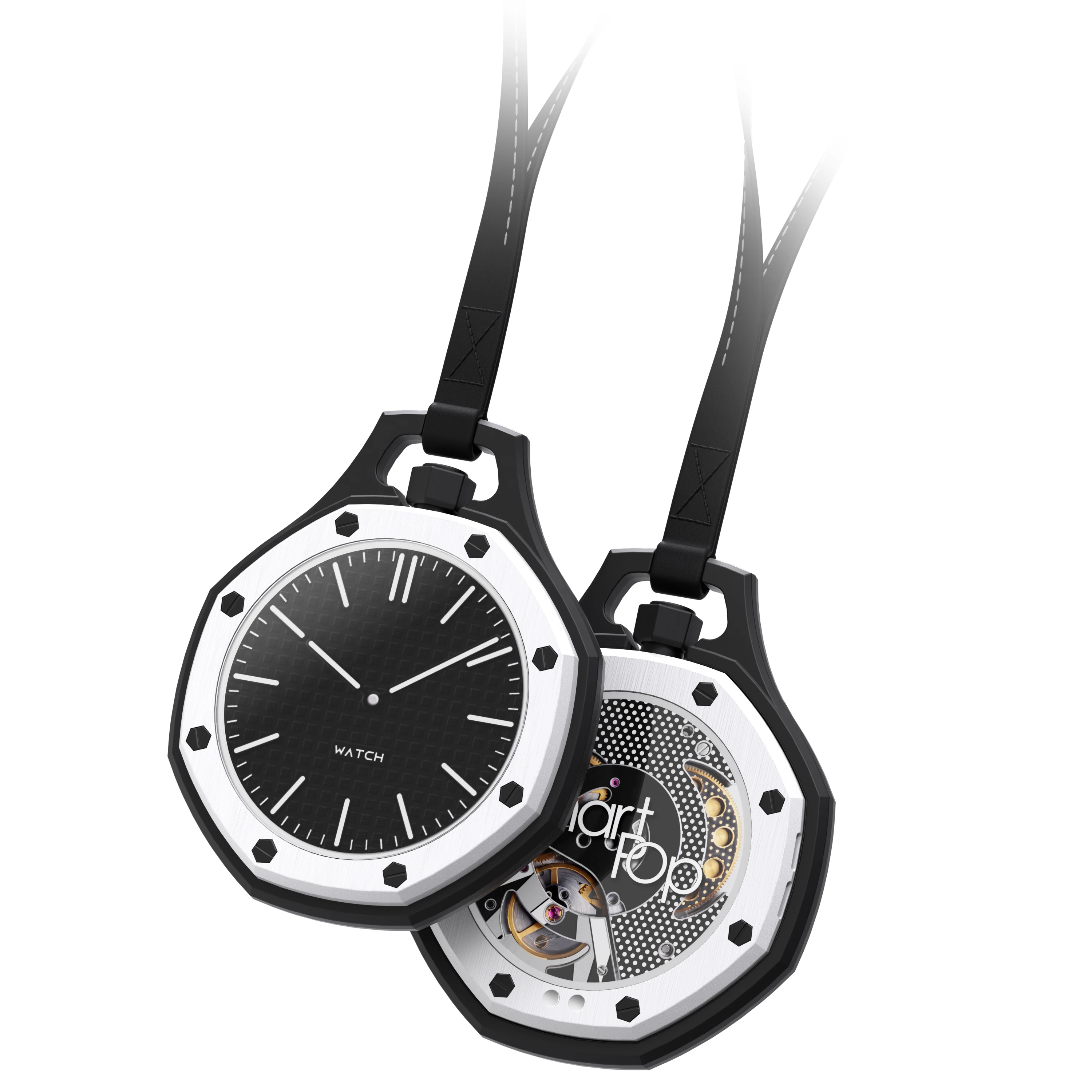 Dopamine Style Necklace Lanyard Watch for Girls, Cute Fashion Wrist Watch with NFC & AI Voice Assistant, 3ATM Waterproof, Ultra view 6