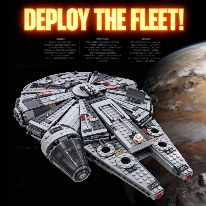 

Spaceship Bricks High Difficulty Set Destroye Spaces Toy Model Building Blocks Collectable Model Kits Kids and Adults DIY Gifts