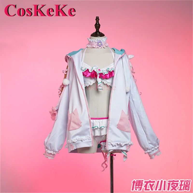 CosKeKe Hakui Koyori Cosplay Anime VTuber Hololive Costume Lovely Sweet Outfit Full Set Activity Party Role Play Clothing XS-XXL