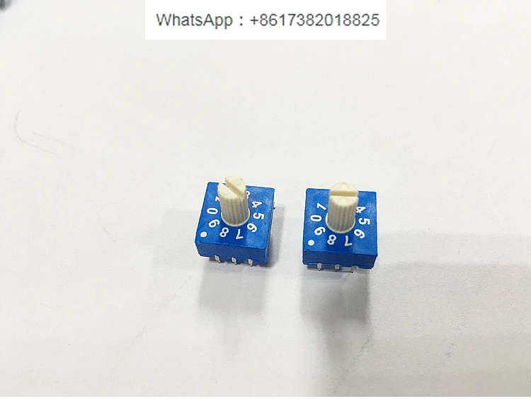 Interruptor codificado por piezas, Codificador rotativo con vástago, 10 bits, 0-9, 3:3, ERD210RSZ