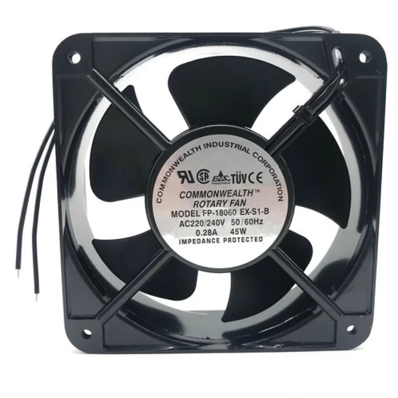 C     1PCS FP-18060 EX-S1-B AC 220V/240V 50/60Hz 0.28A 45W Metal Cooling Fan