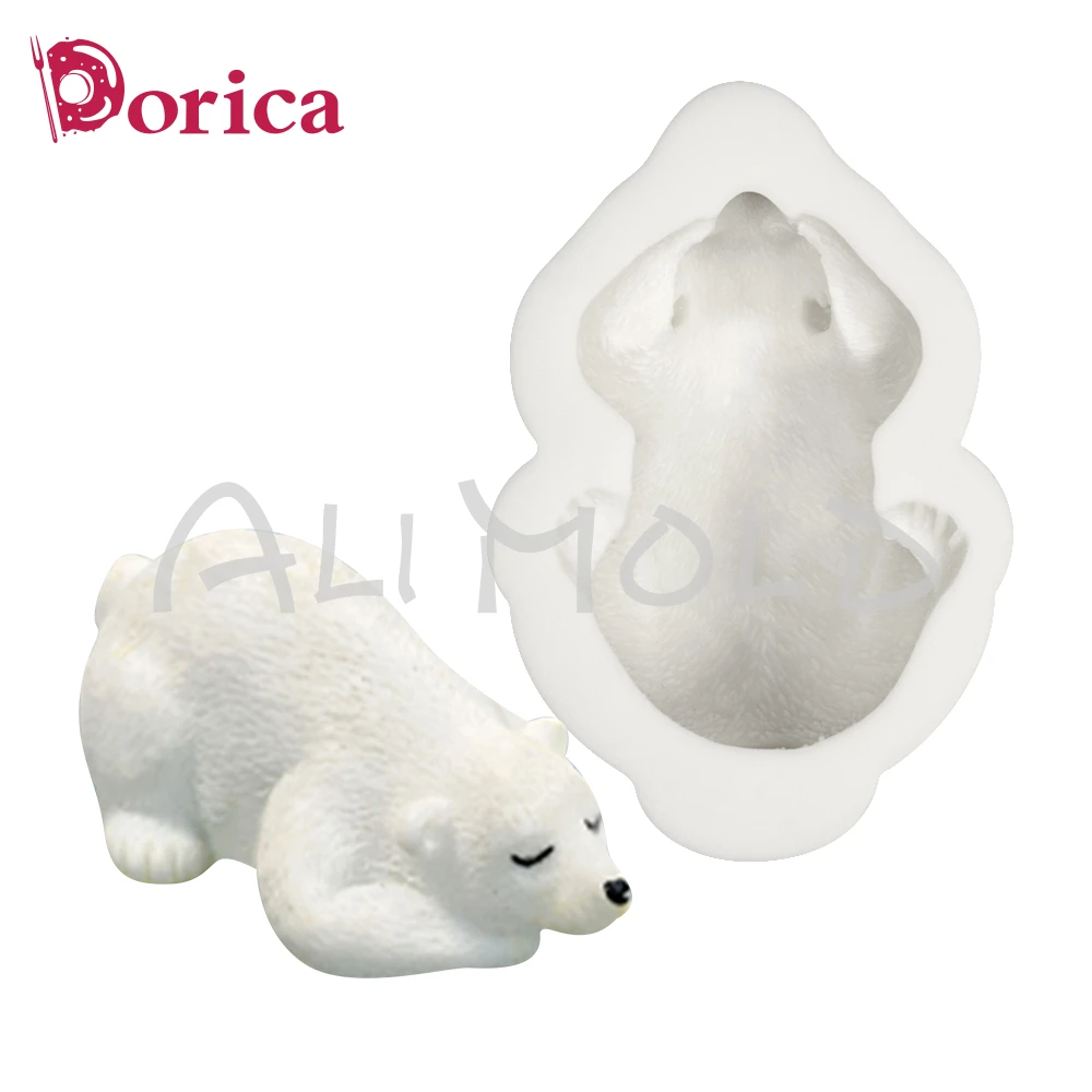 Polar Bear Silicone Mold Chocolate Candy Fondant Mould DIY Clay Resin Making Model Cake Decorating Tools Kitchen Pastry Bakeware