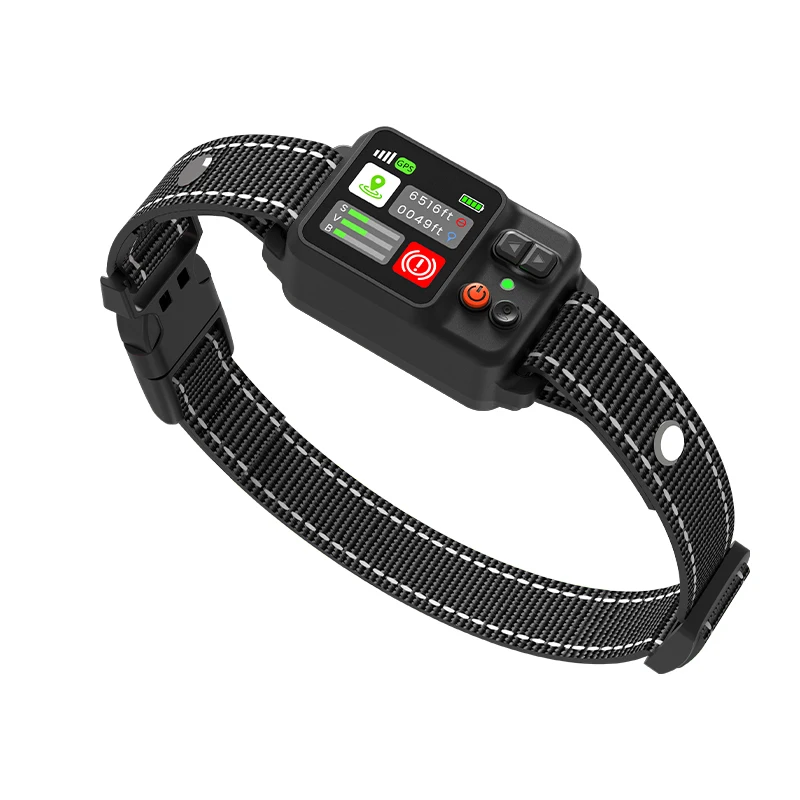 Portée de couverture de clôture sans fil GPS pour chien 49-6561 pieds IP67, étanche, Modes de format