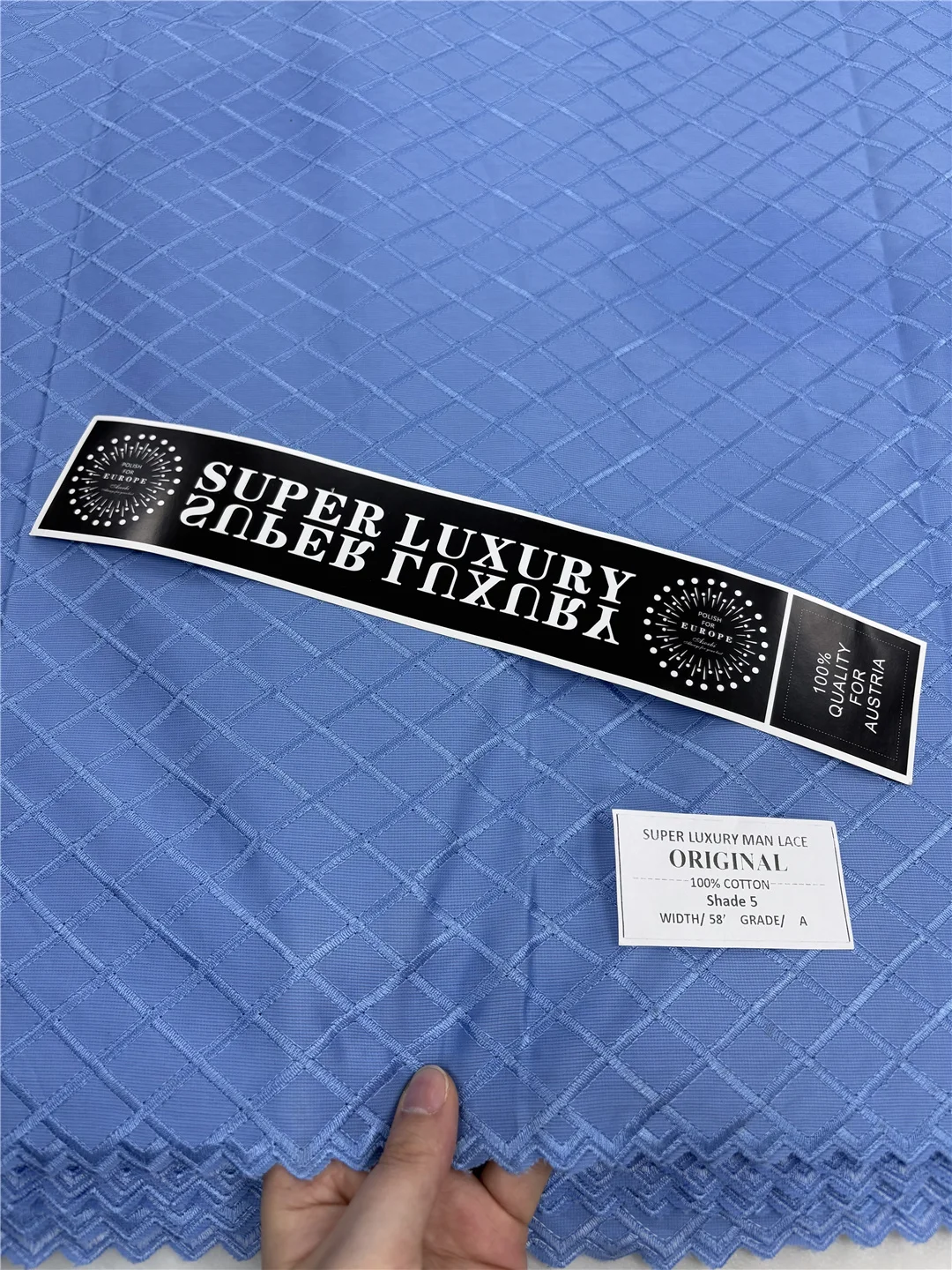

100% Cotton Laces In Switzerland Nigerian Laces Fabrics High Quality African French Satin Fabric For Men Clothes Material-XX