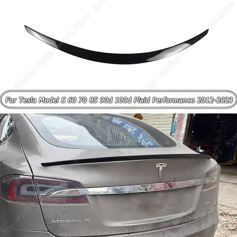 

Gloss Black Car Rear Spoiler Wings Body Kits Tuning For Tesla Model S 60 70 85 90d 100d Plaid Performance 2012-2023 Accessories