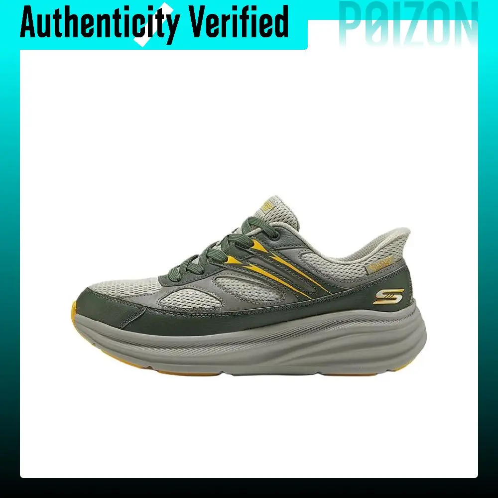 chaussures-de-course-decontractees-basses-skechers-slip-ins-resistantes-a-l'abrasion-pour-hommes-vert-olive-118432-olv