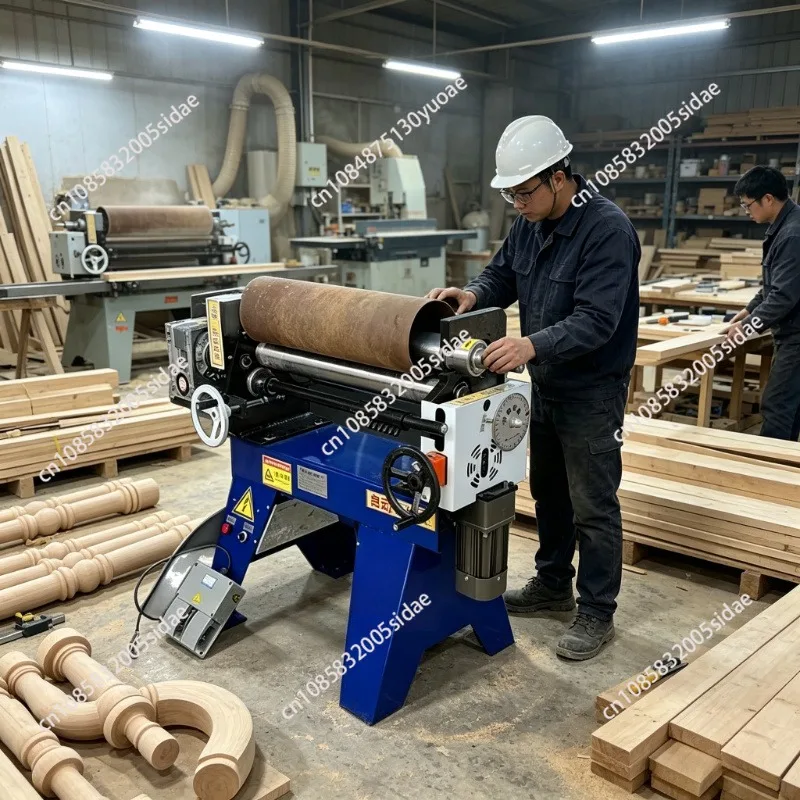 Stainless Steel Plate Rolling Machine Small Electric Rolling Machine Partial Three-star Axis Round Tube Rolling Machine Iron