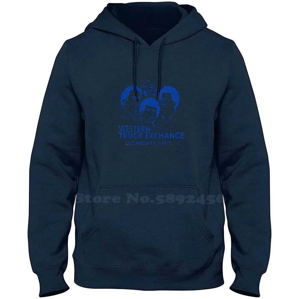 Western Truck Exchange 100% Pure Cotton Hoodie Western Truck Exchange Pop Culture 70S Trucks Truckers Los Angeles California