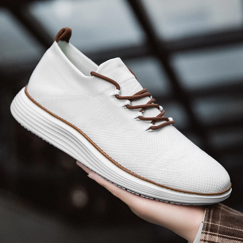 

Mens Walking Shoes 2025 New Breathe Lace Up Lightweight Daily Commuting Casual Sneakers Trendy Tennis Shoes for Men