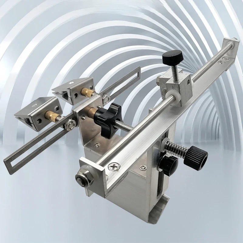 

KME Fixed Angle Sharpener With Flip Chuck Double Chuck Mode With Four Diamond Grinding Stones Professional Metal Style