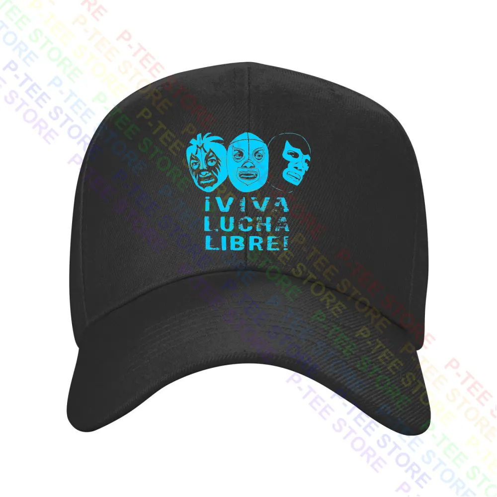 Viva Lucha Libre Mil Mascaras El Santo Blue Demon Mask Wrestling Baseball Cap Snapback Caps Knitted Bucket Hat