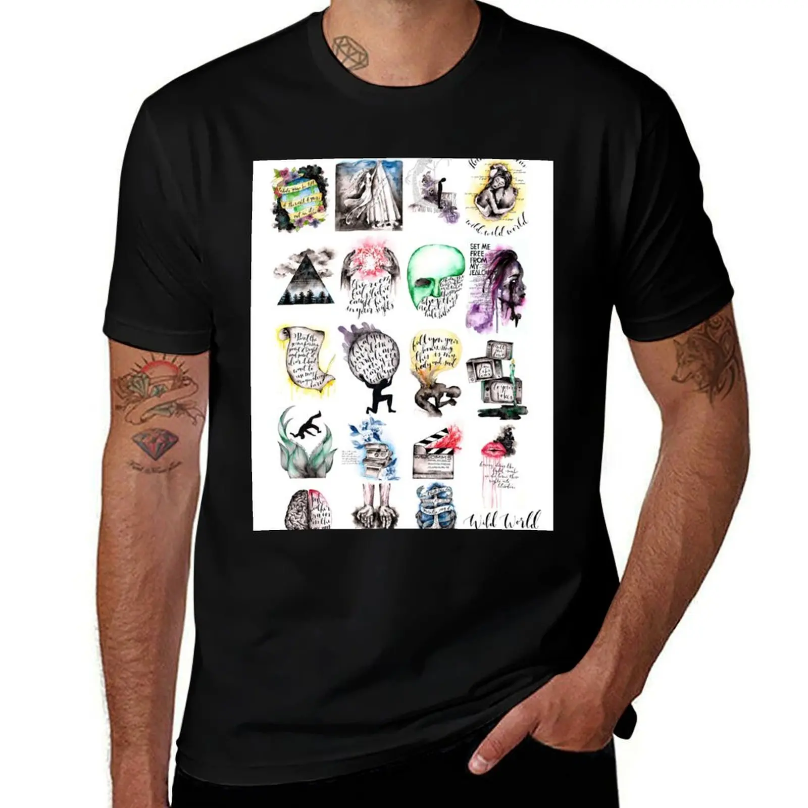

Wild World Art Collection T-Shirt anime tshirt kawaii clothes oversized t shirt affliction shirts mens graphic t-shirts hip hop
