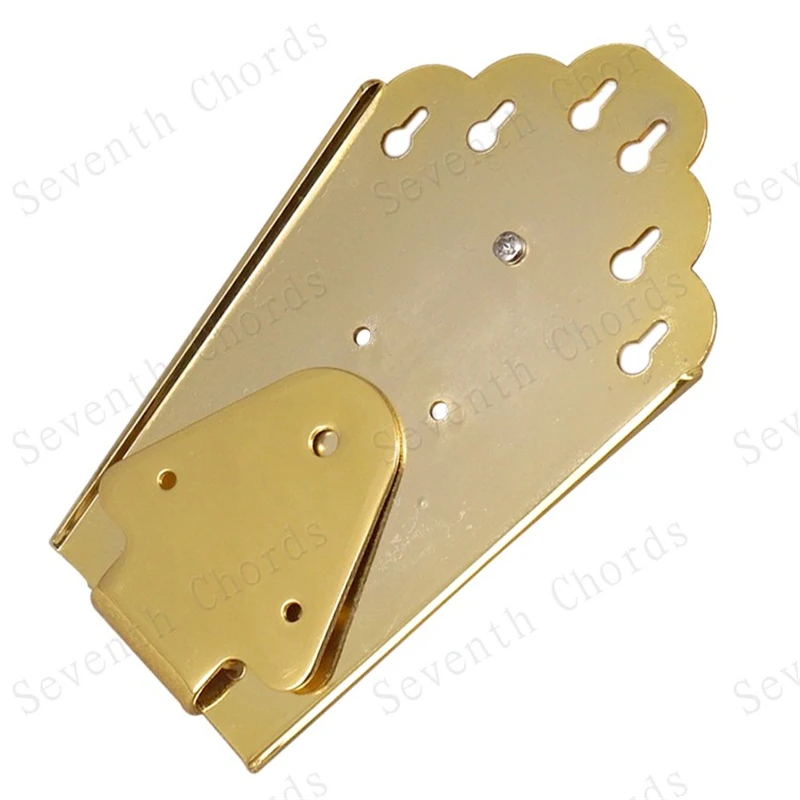 Ein Set Gitarrenbrücken für Hohlkörper- und Semi-Hollow-E-Gitarren in Chrom, Schwarz oder Gold zur Auswahl, Gitarrenzubehörteile – Detail 9
