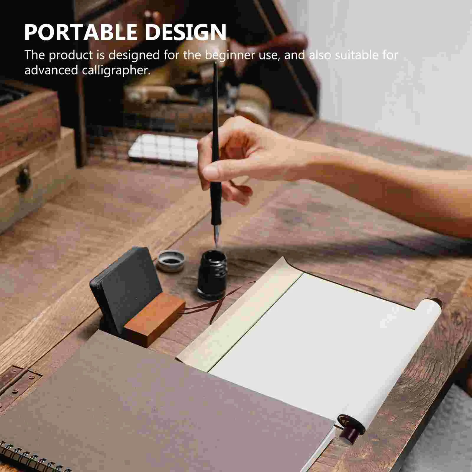 Scroll Paper for Writing Calligraphy Home Accessory Small Tools Blank Rice Painting