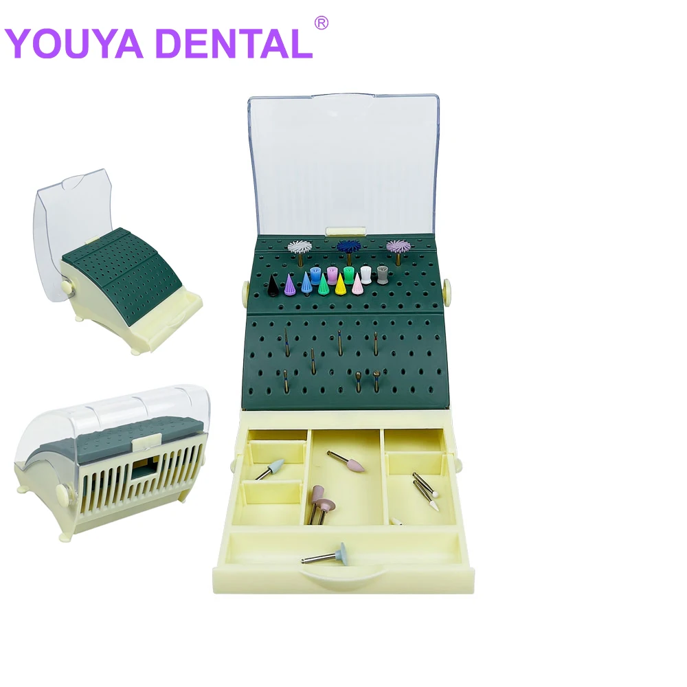 142 Holes Dental Box for Burs Dental Disinfection Box Dentist Box Drawer  Dentist Bur Container Dental Box Bracket Case Organize