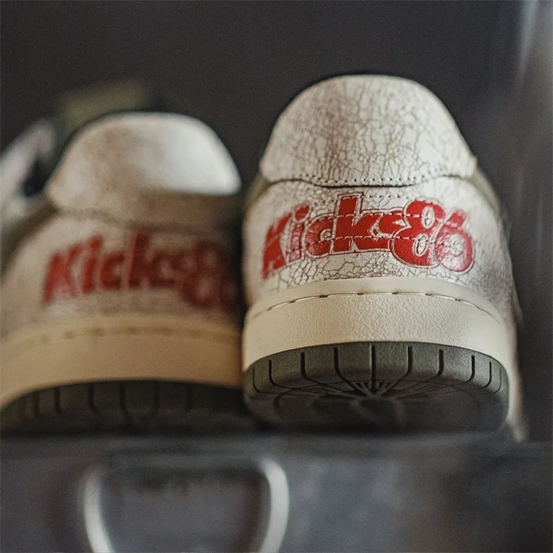 Men's Retro Color Block Chunky Skate Shoes - Casual Sneakers