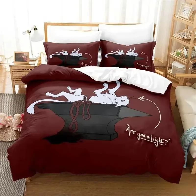 Wilbur Soot are you alright Technoblade lovejoy Bedding Set Boys Girls Twin Queen King Size Duvet Cover Pillowcase Bed Adult