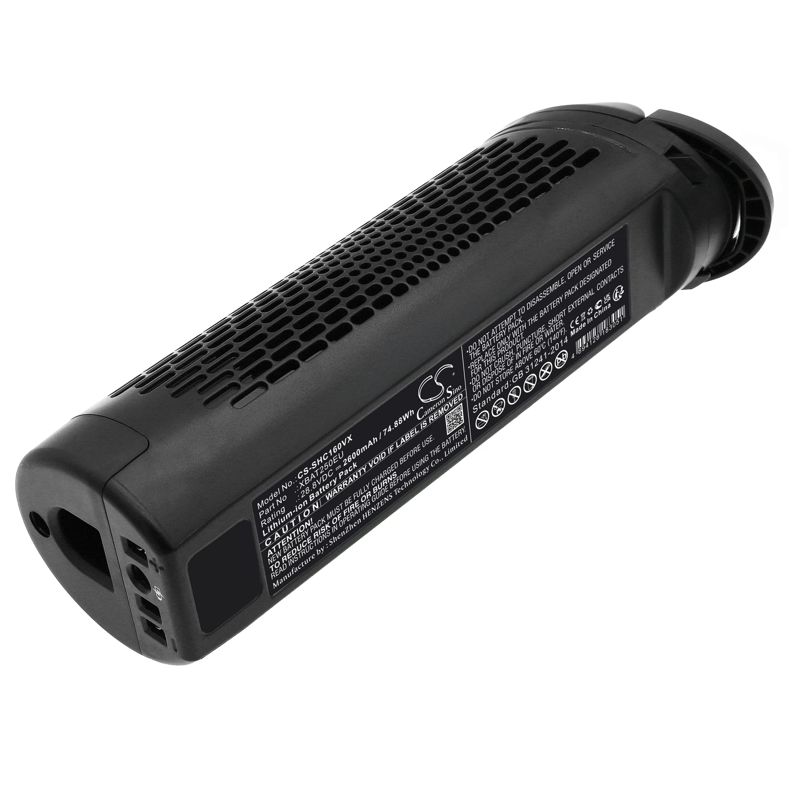 

CS Replacement Battery For SharkIC160,ICZ160UK,ICZ160UKTXBAT250EU 2600mAh / 74.88Wh